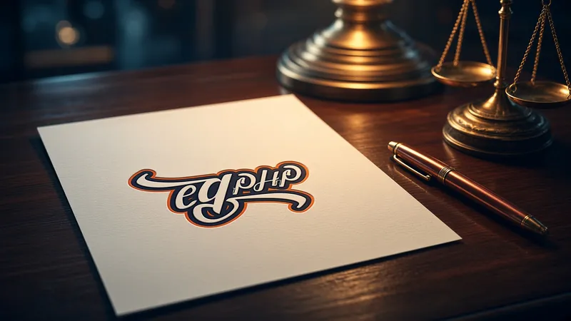 A single sheet on a desk with brass scales and a pen